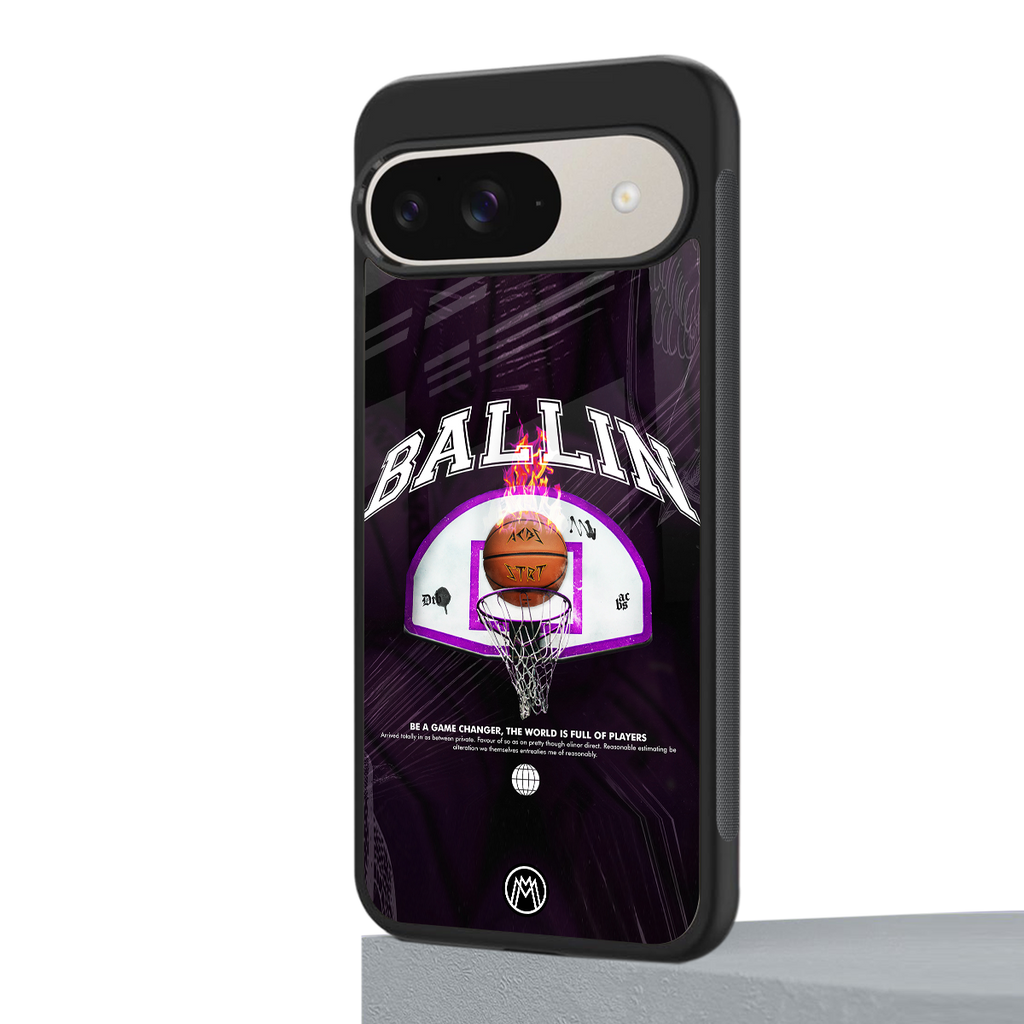 ballin back phone cover | glass case for google pixel 9