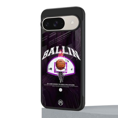 ballin back phone cover | glass case for google pixel 9