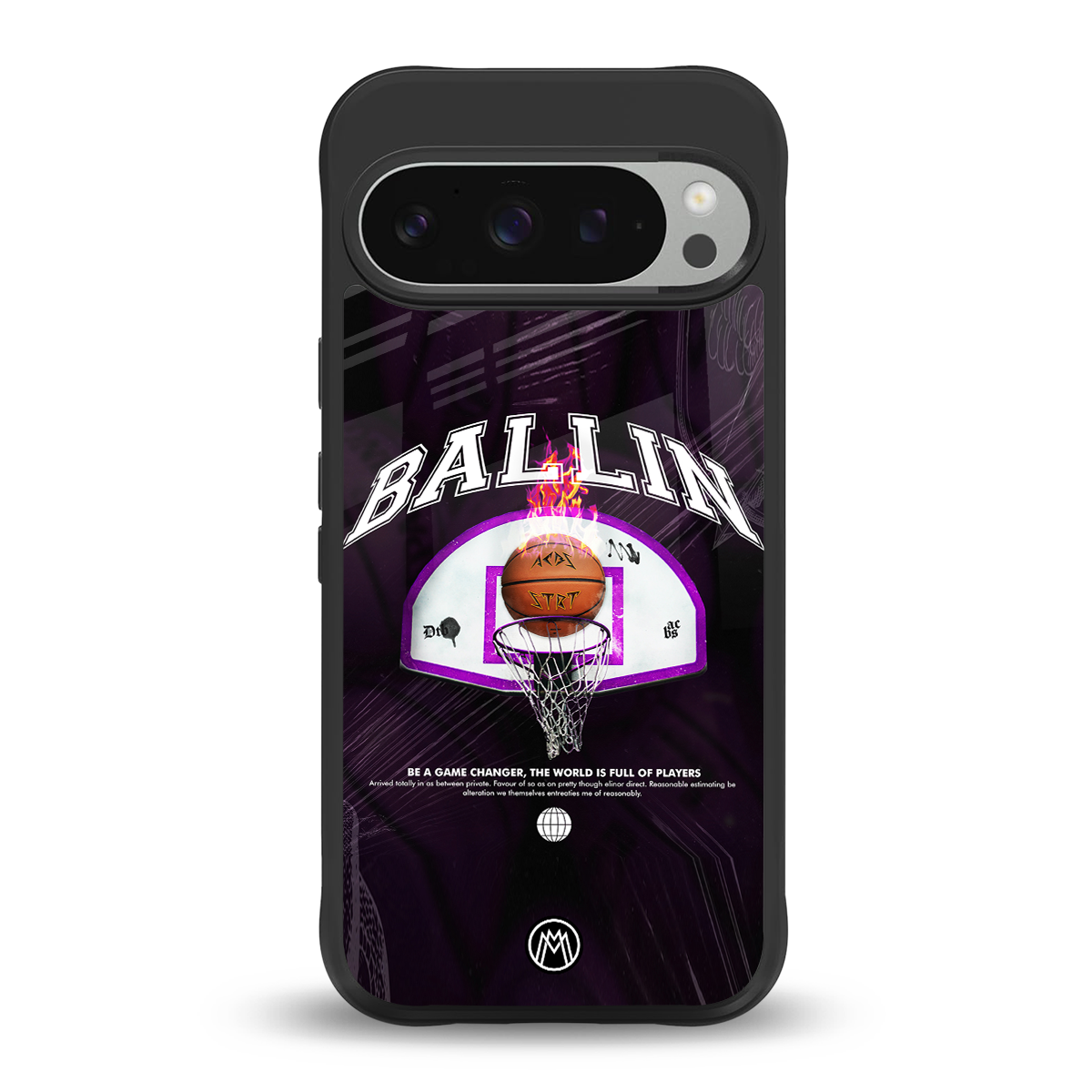 ballin back phone cover | glass case for google pixel 9 pro xl