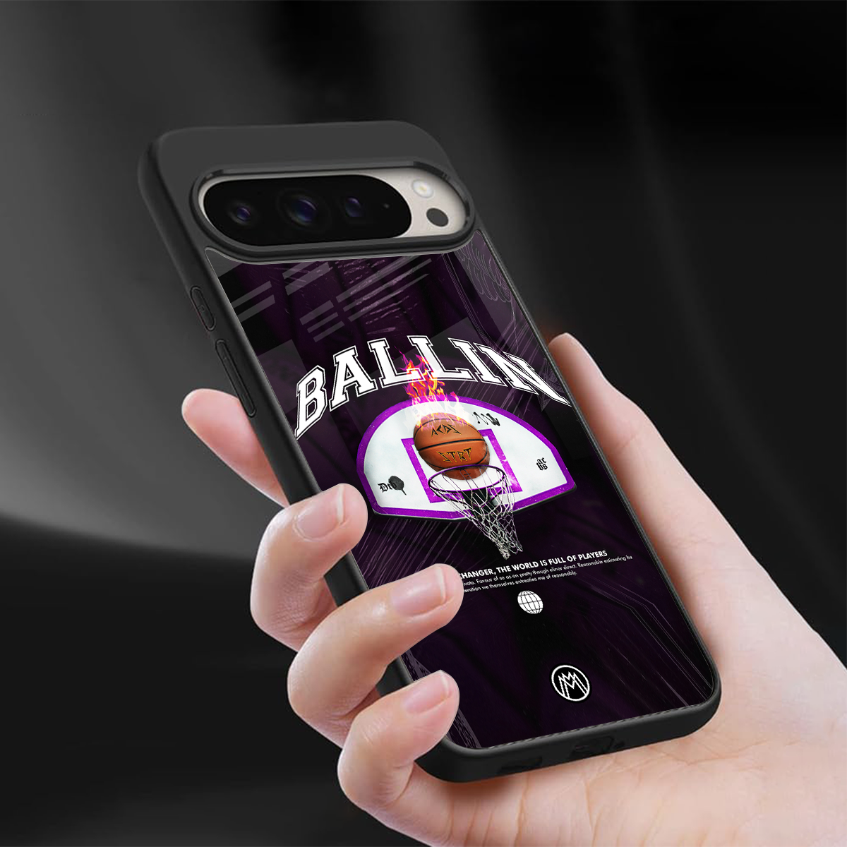 ballin back phone cover | glass case for google pixel 9 pro xl