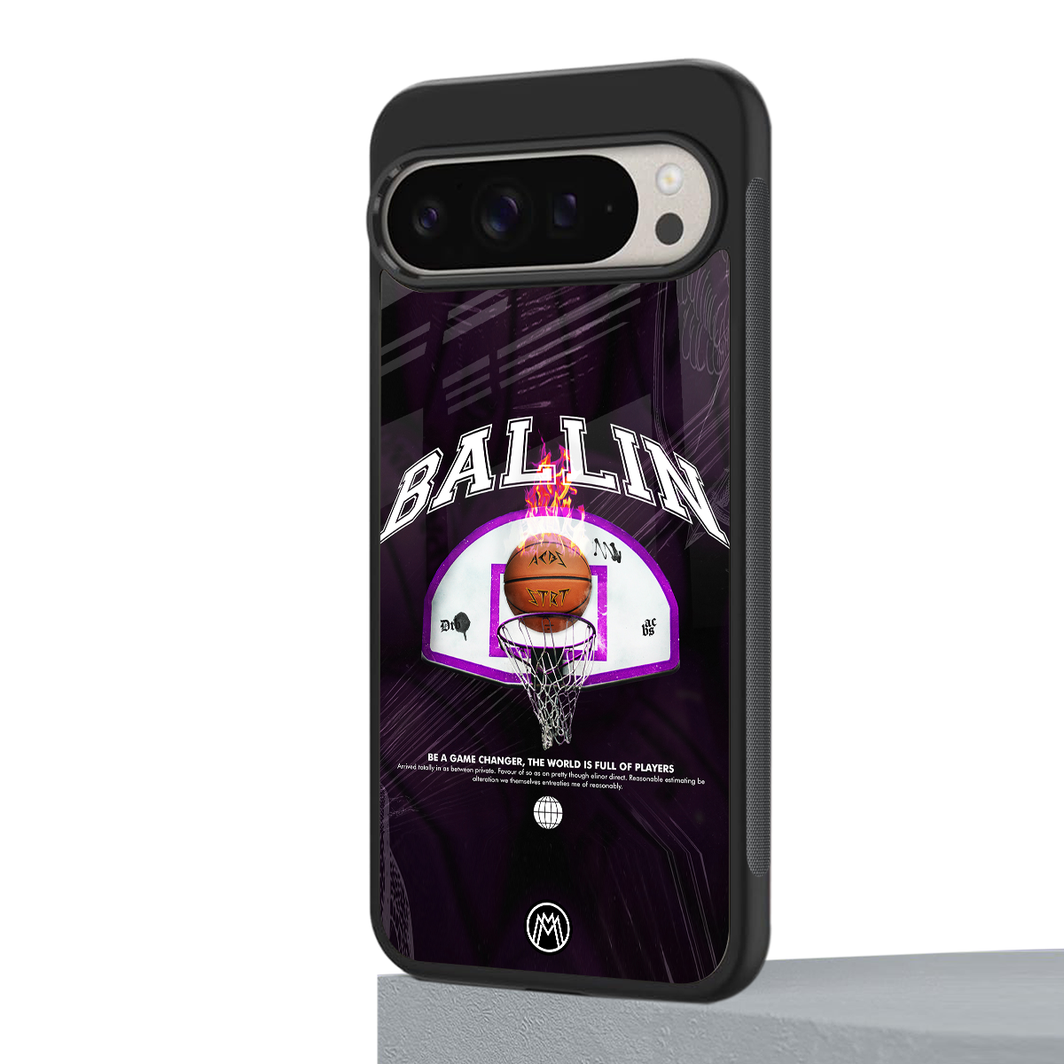 ballin back phone cover | glass case for google pixel 9 pro xl
