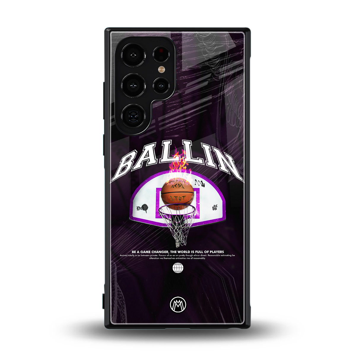 ballin back phone cover | glass case for samsung galaxy s24 ultra