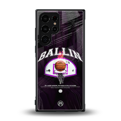 ballin back phone cover | glass case for samsung galaxy s24 ultra