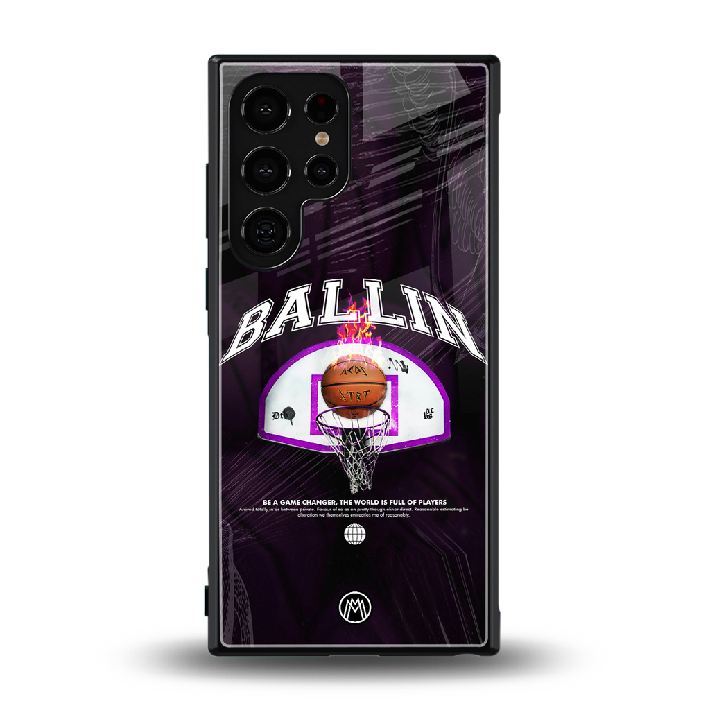 ballin back phone cover | glass case for samsung galaxy s23 ultra