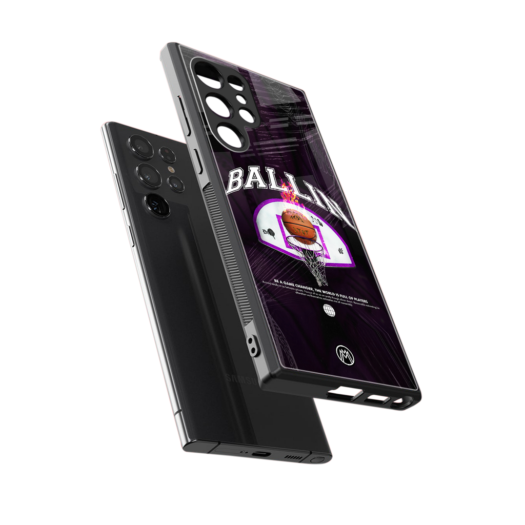 ballin back phone cover | glass case for samsung galaxy s23 ultra