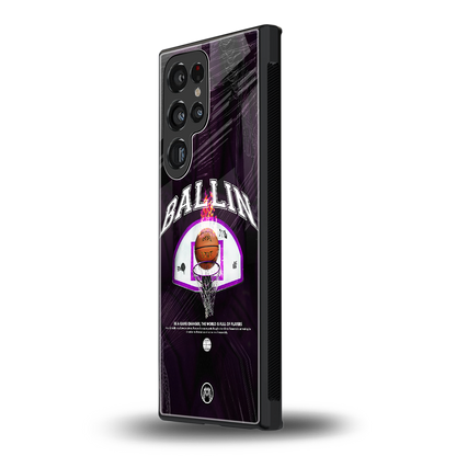ballin back phone cover | glass case for samsung galaxy s24 ultra