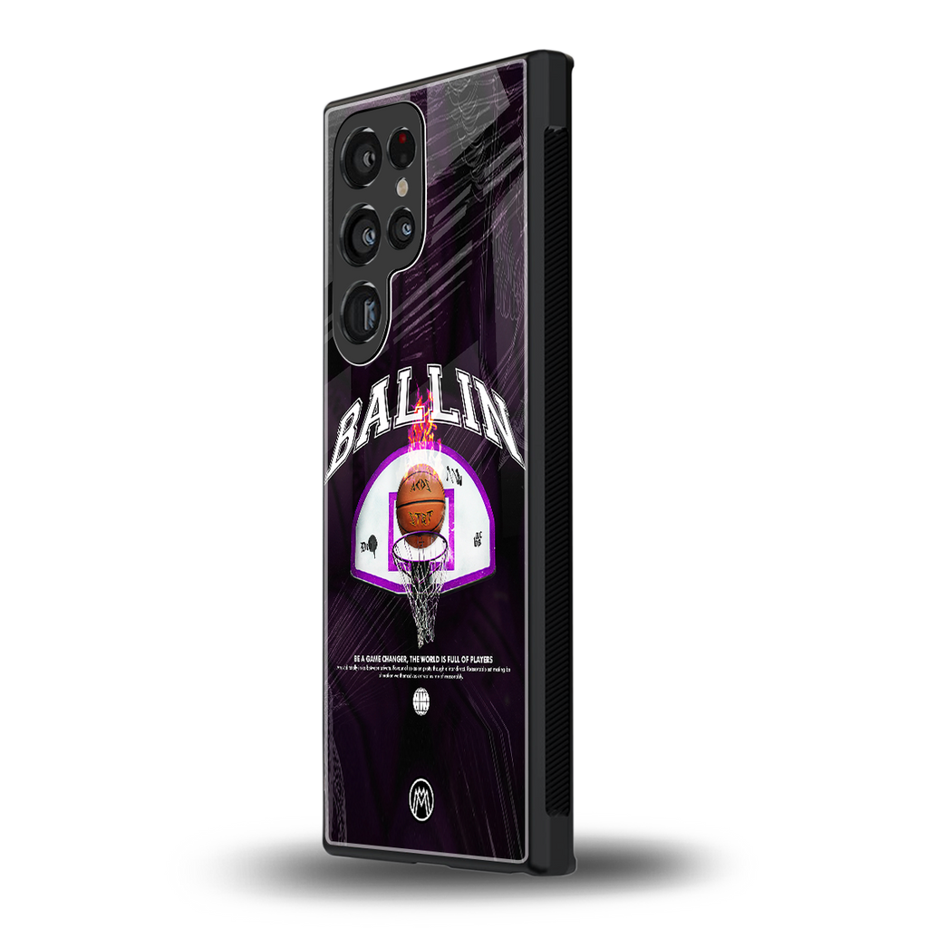 ballin back phone cover | glass case for samsung galaxy s23 ultra