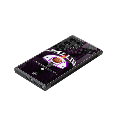 ballin back phone cover | glass case for samsung galaxy s24 ultra