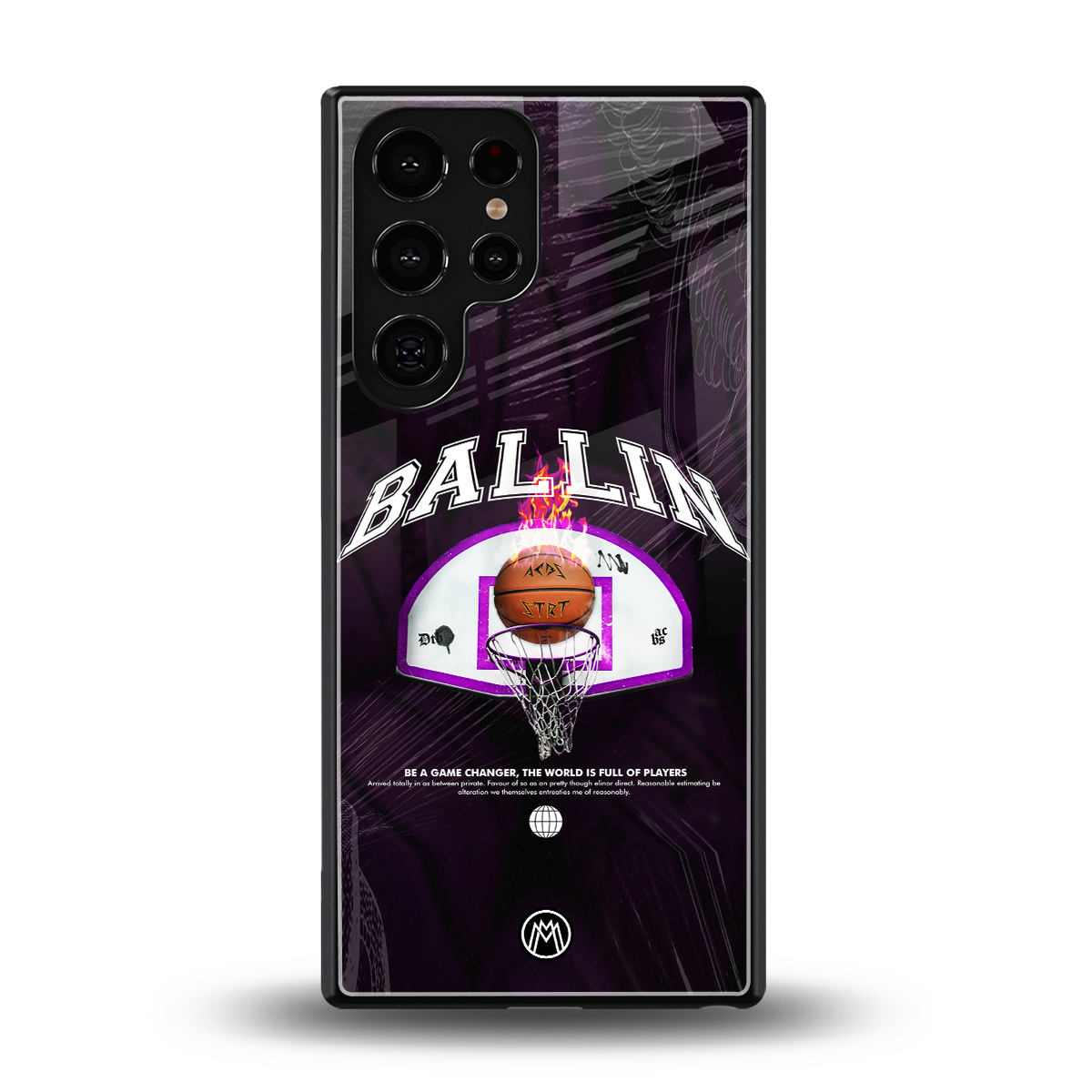 ballin back phone cover | glass case for samsung galaxy s25 ultra