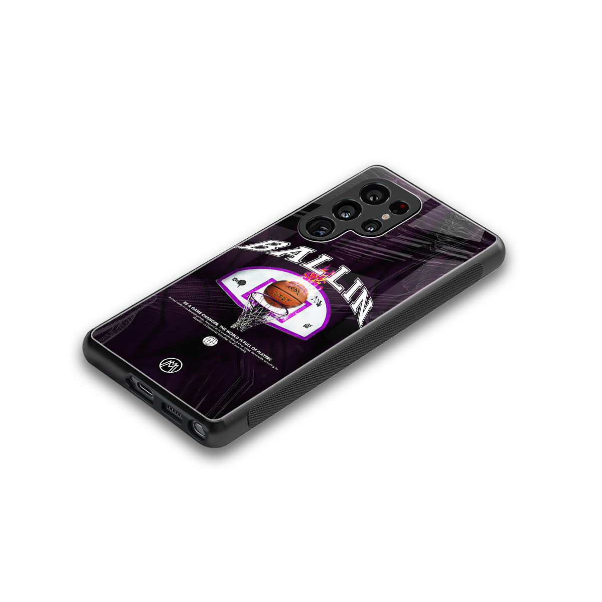 ballin back phone cover | glass case for samsung galaxy s25 ultra