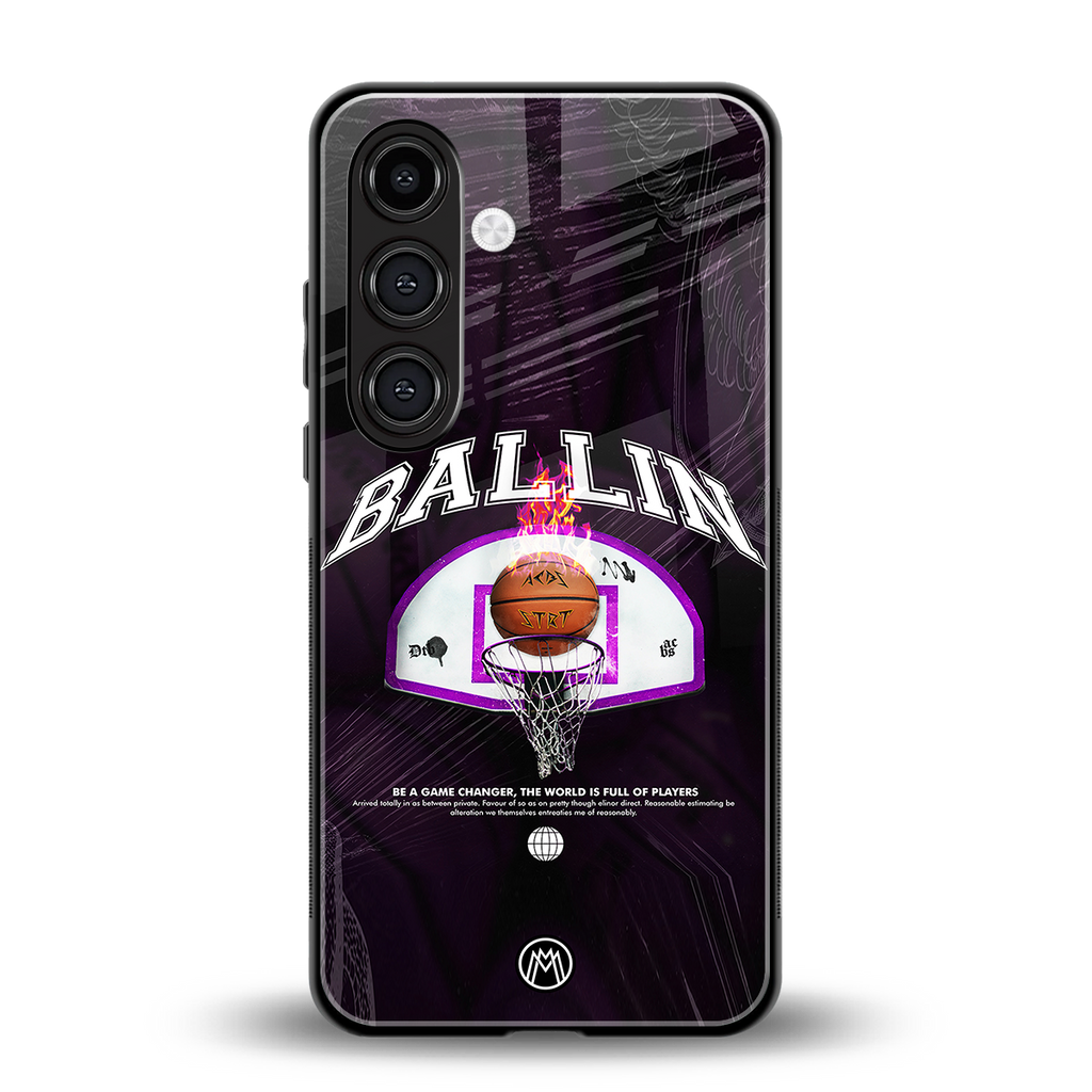 ballin back phone cover | glass case for samsung galaxy s24 fe