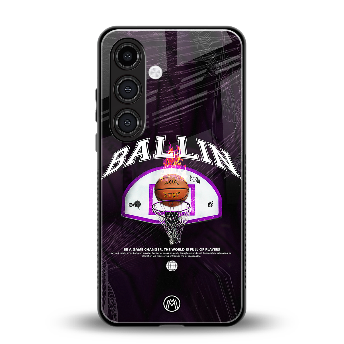ballin back phone cover | glass case for samsung galaxy s24 fe