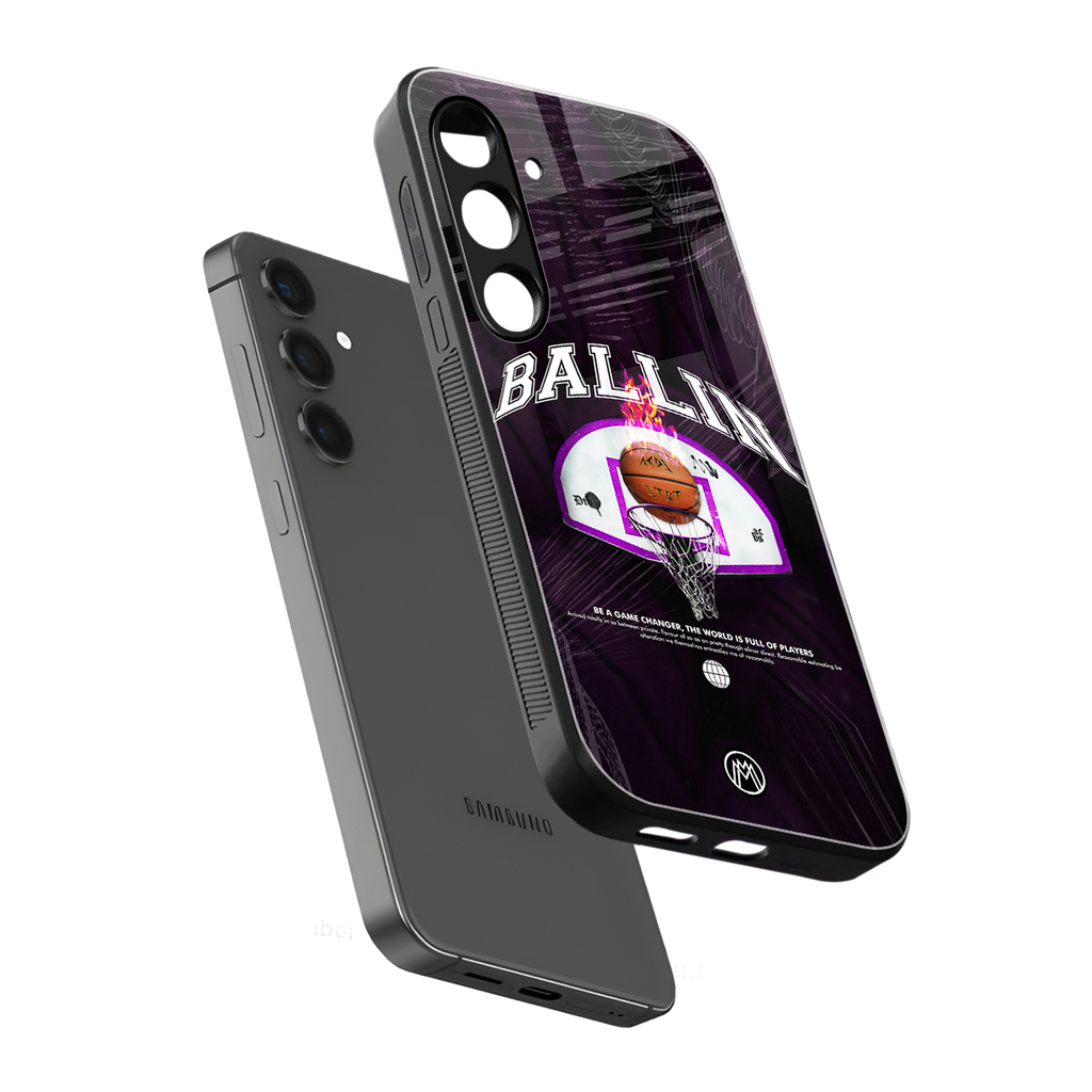 ballin back phone cover | glass case for samsung galaxy s24 plus