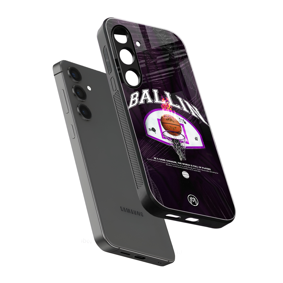 ballin back phone cover | glass case for samsung galaxy s24 fe