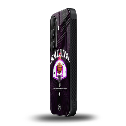 ballin back phone cover | glass case for samsung galaxy s23 plus