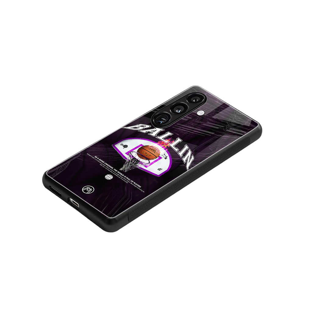 ballin back phone cover | glass case for samsung galaxy s25 plus