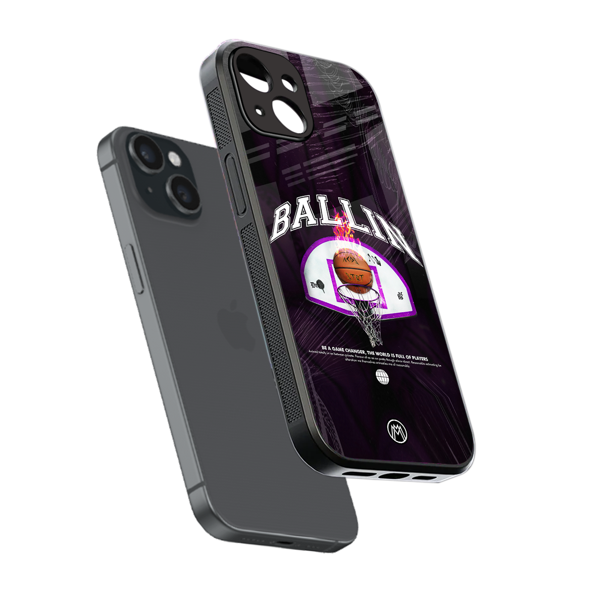 ballin back phone cover | glass case for iphone 14
