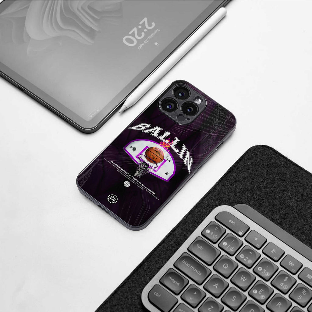 ballin back phone cover | glass case for samsung galaxy s25