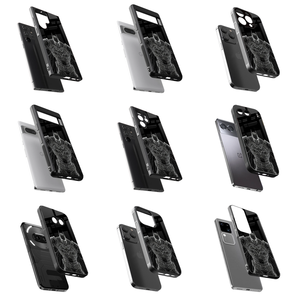 Durable Glass Back Mobile Case for iPhone, Samsung, OnePlus, Google Pixel, Redmi, Vivo, Oppo