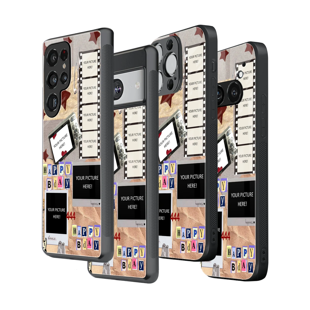 Polaroid Personalised Glass Phone Case