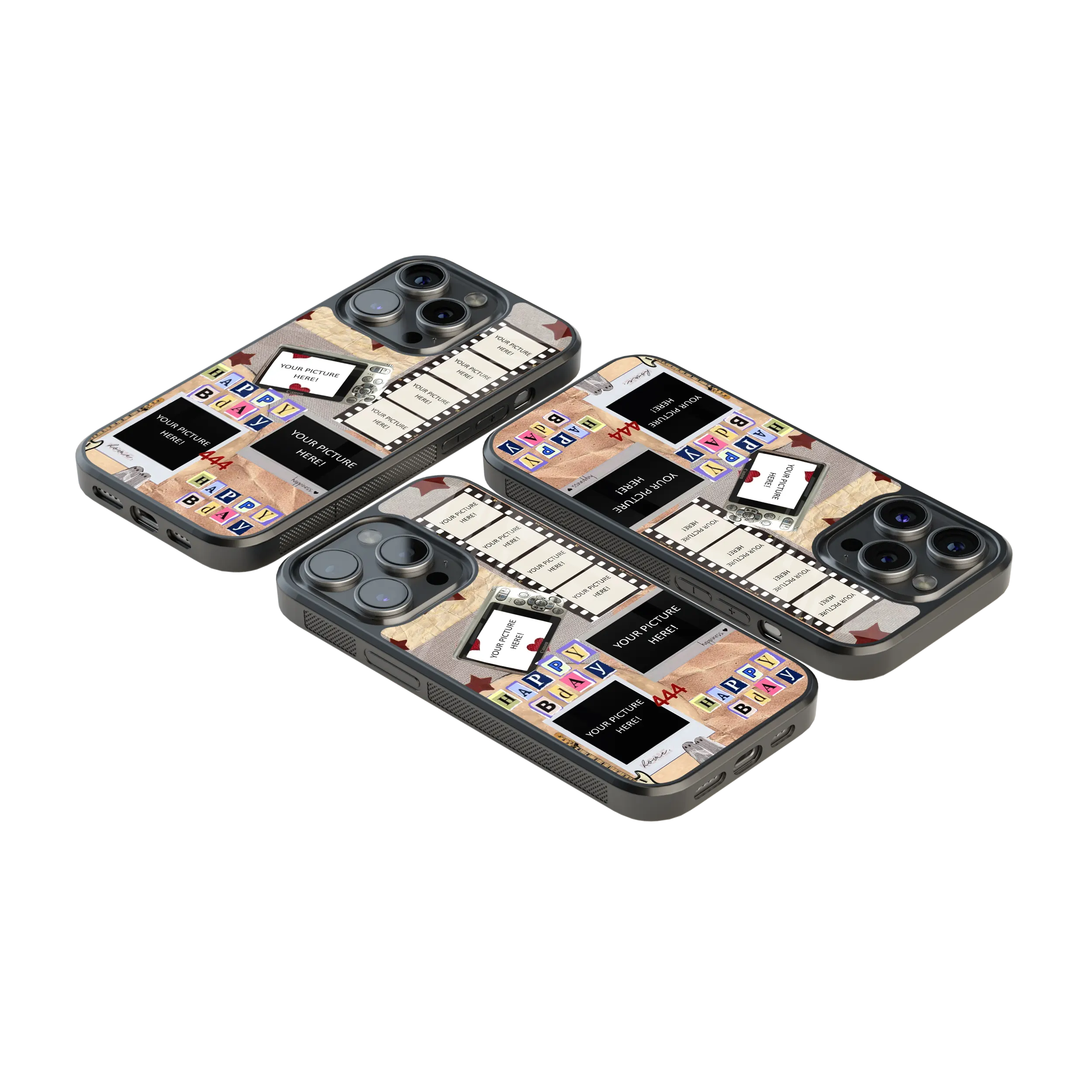 Polaroid Personalised Glass Phone Case