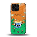 be gentle with yourself back phone cover | glass case for iphone 16 pro max
