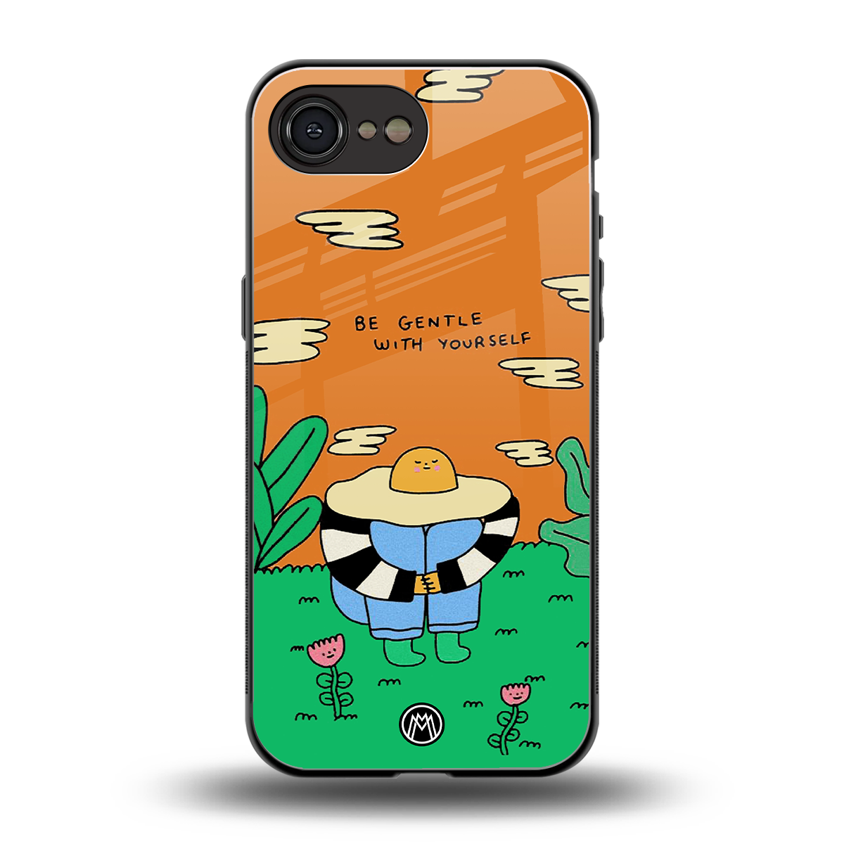 be gentle with yourself back phone cover | glass case for iphone 16e