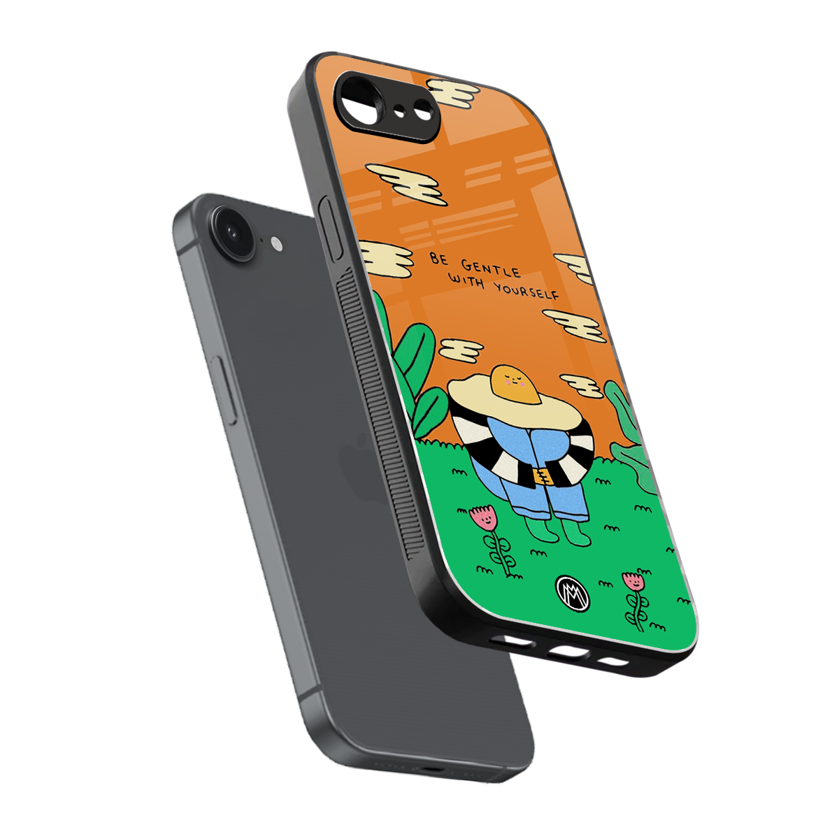 be gentle with yourself back phone cover | glass case for iphone 16e