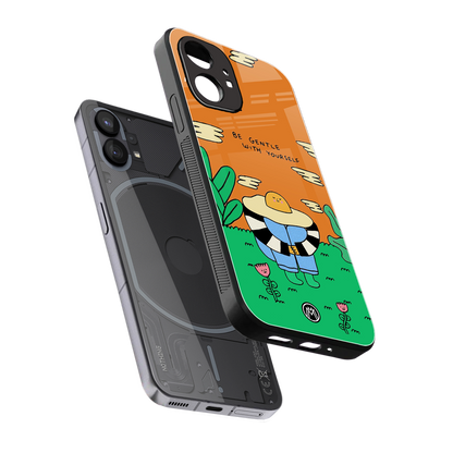 be gentle with yourself back phone cover | glass case for nothing phone 1
