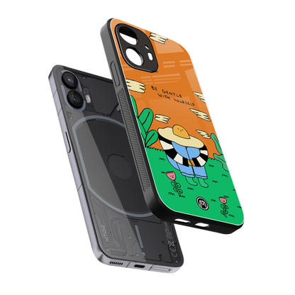 be gentle with yourself back phone cover | glass case for nothing phone 2