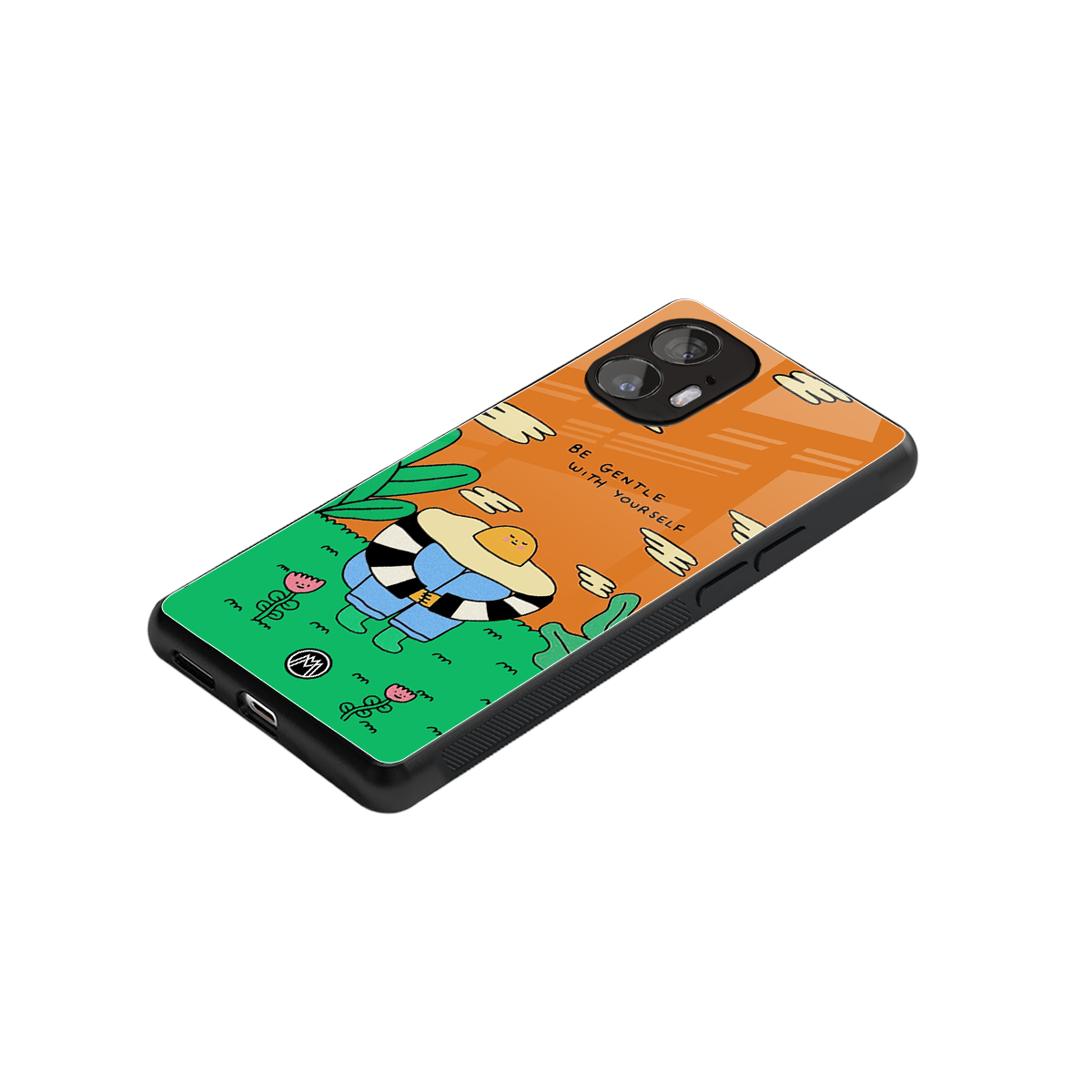 be gentle with yourself back phone cover | glass case for nothing phone 2