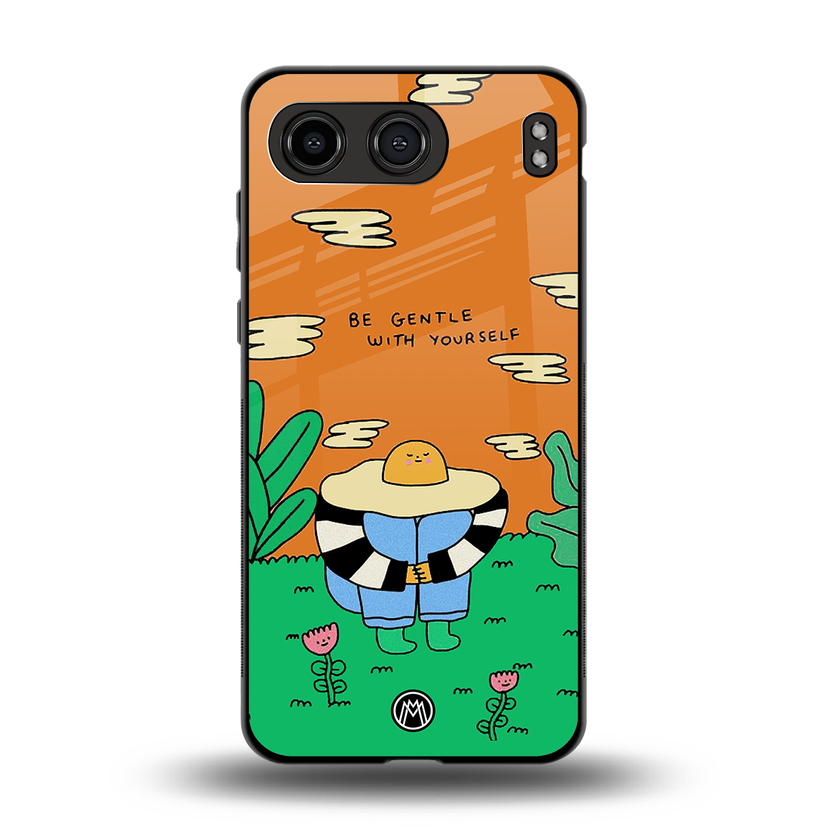 be gentle with yourself back phone cover | glass case for oneplus nord 4