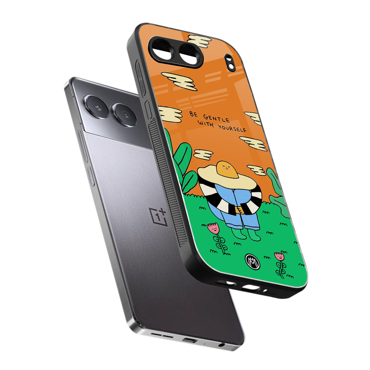 be gentle with yourself back phone cover | glass case for oneplus nord 4