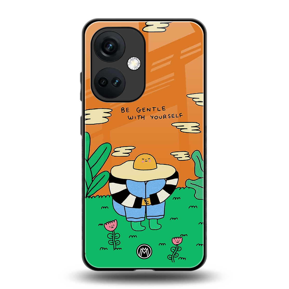 be gentle with yourself back phone cover | glass case for oneplus nord ce 3
