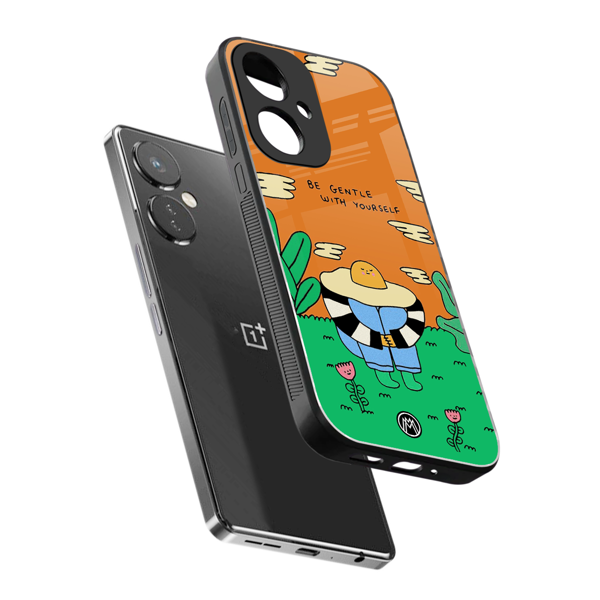 be gentle with yourself back phone cover | glass case for oneplus nord ce 3