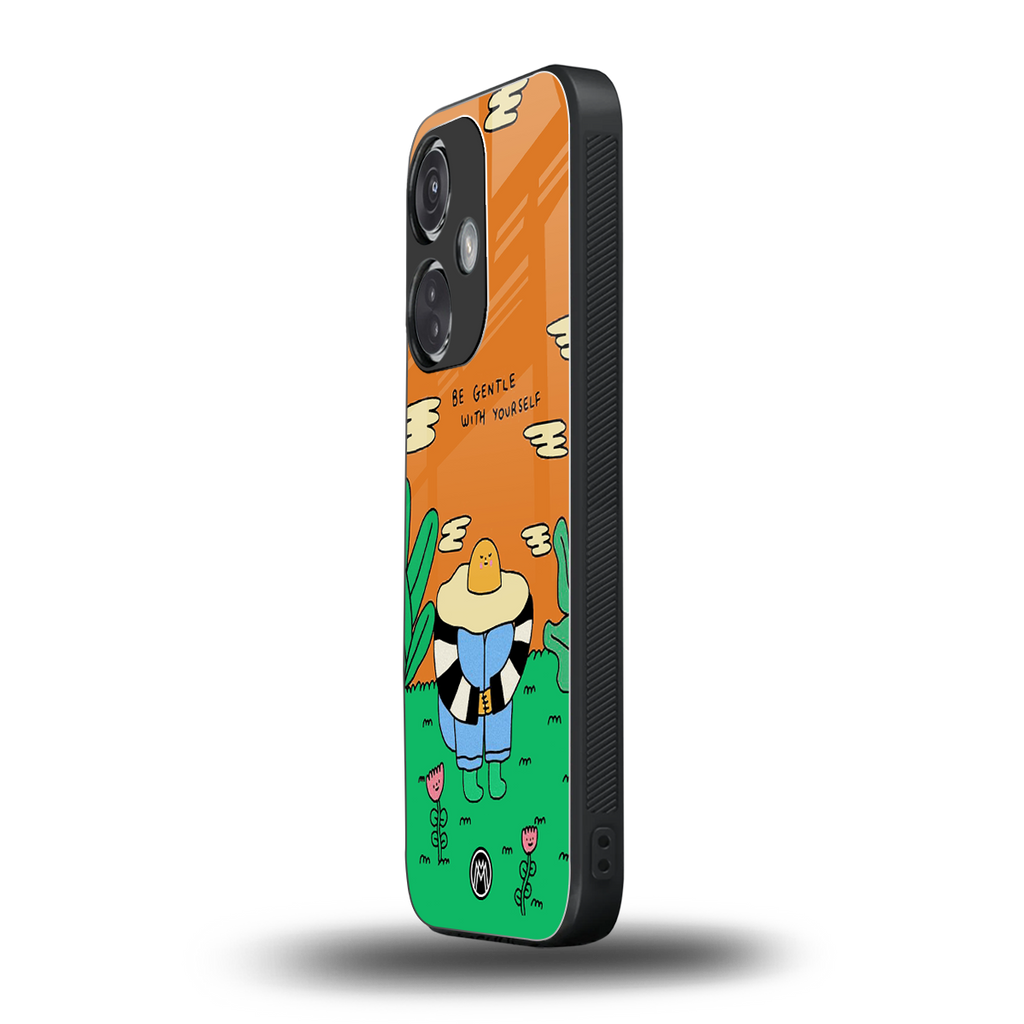 be gentle with yourself back phone cover | glass case for oneplus nord ce 3