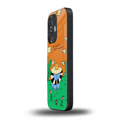 be gentle with yourself back phone cover | glass case for oneplus nord ce 3