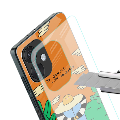 be gentle with yourself back phone cover | glass case for oneplus nord ce 3