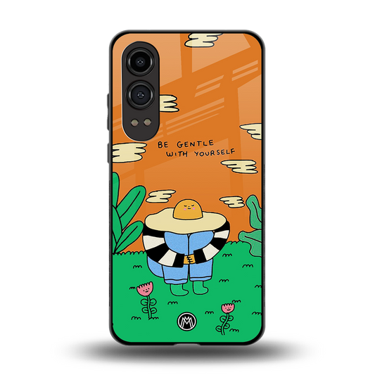 be gentle with yourself back phone cover | glass case for oneplus nord ce 4 lite