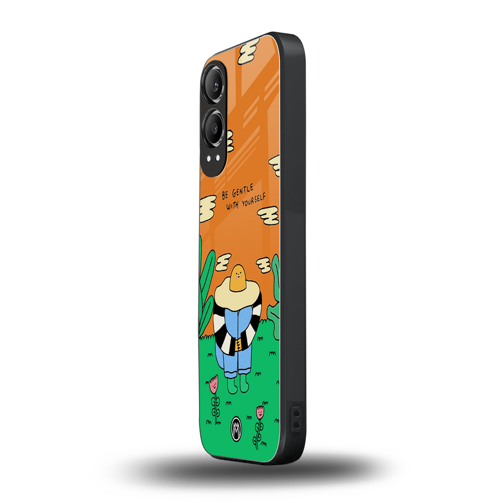 be gentle with yourself back phone cover | glass case for oneplus nord ce 4 lite