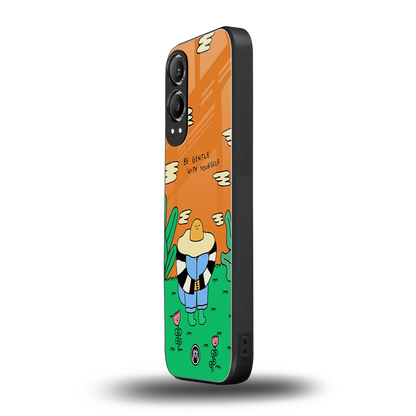 be gentle with yourself back phone cover | glass case for oneplus nord ce 4 lite