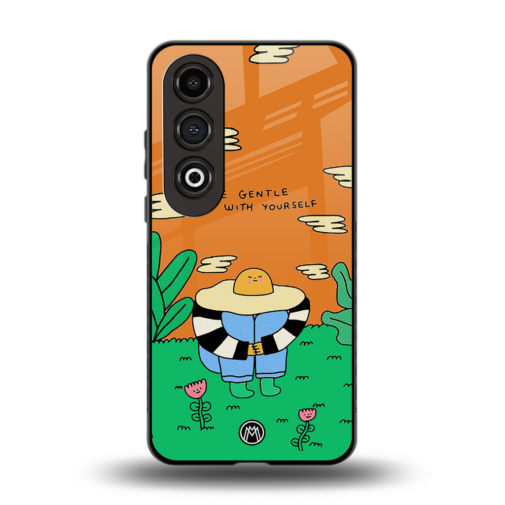 be gentle with yourself back phone cover | glass case for oneplus nord ce 4