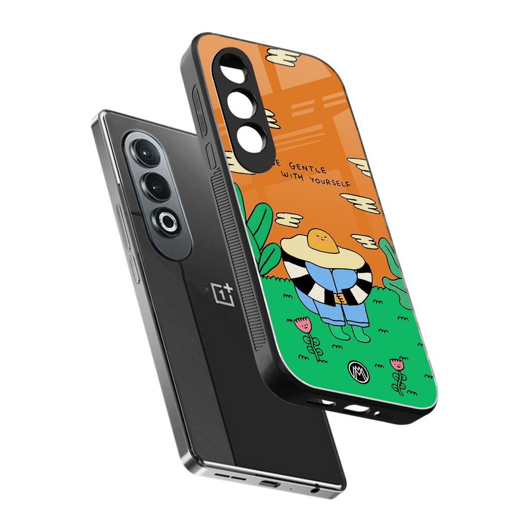 be gentle with yourself back phone cover | glass case for oneplus nord ce 4