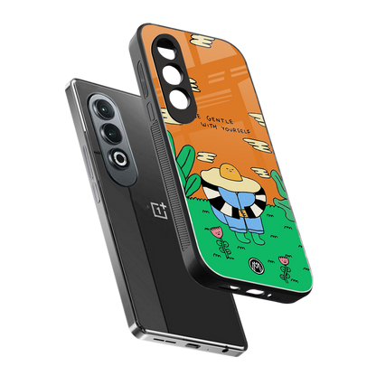 be gentle with yourself back phone cover | glass case for oneplus nord ce 4