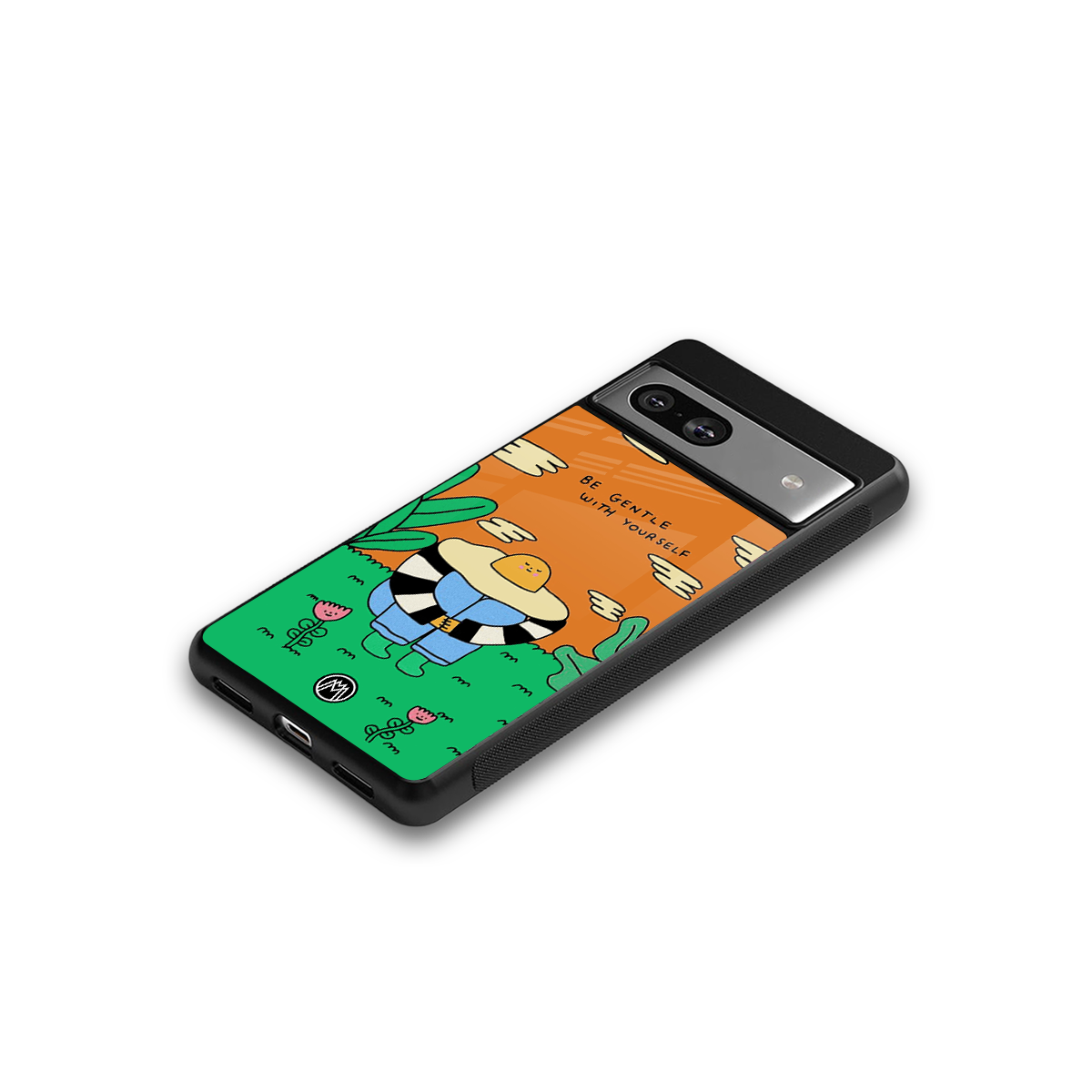 be gentle with yourself back phone cover | glass case for Google Pixel 7