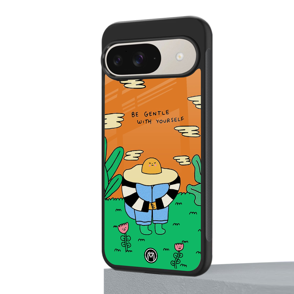 be gentle with yourself back phone cover | glass case for google pixel 9