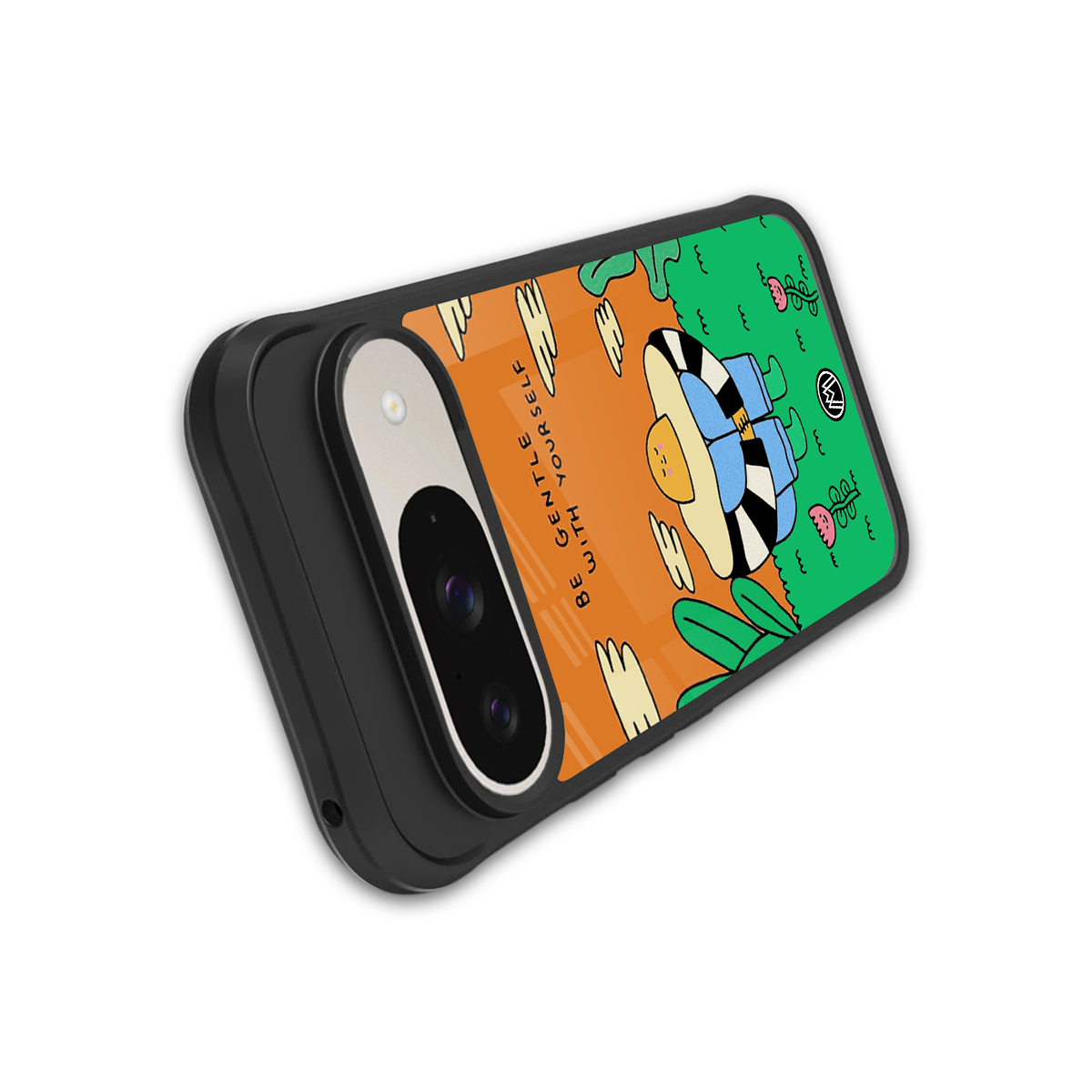 be gentle with yourself back phone cover | glass case for google pixel 9