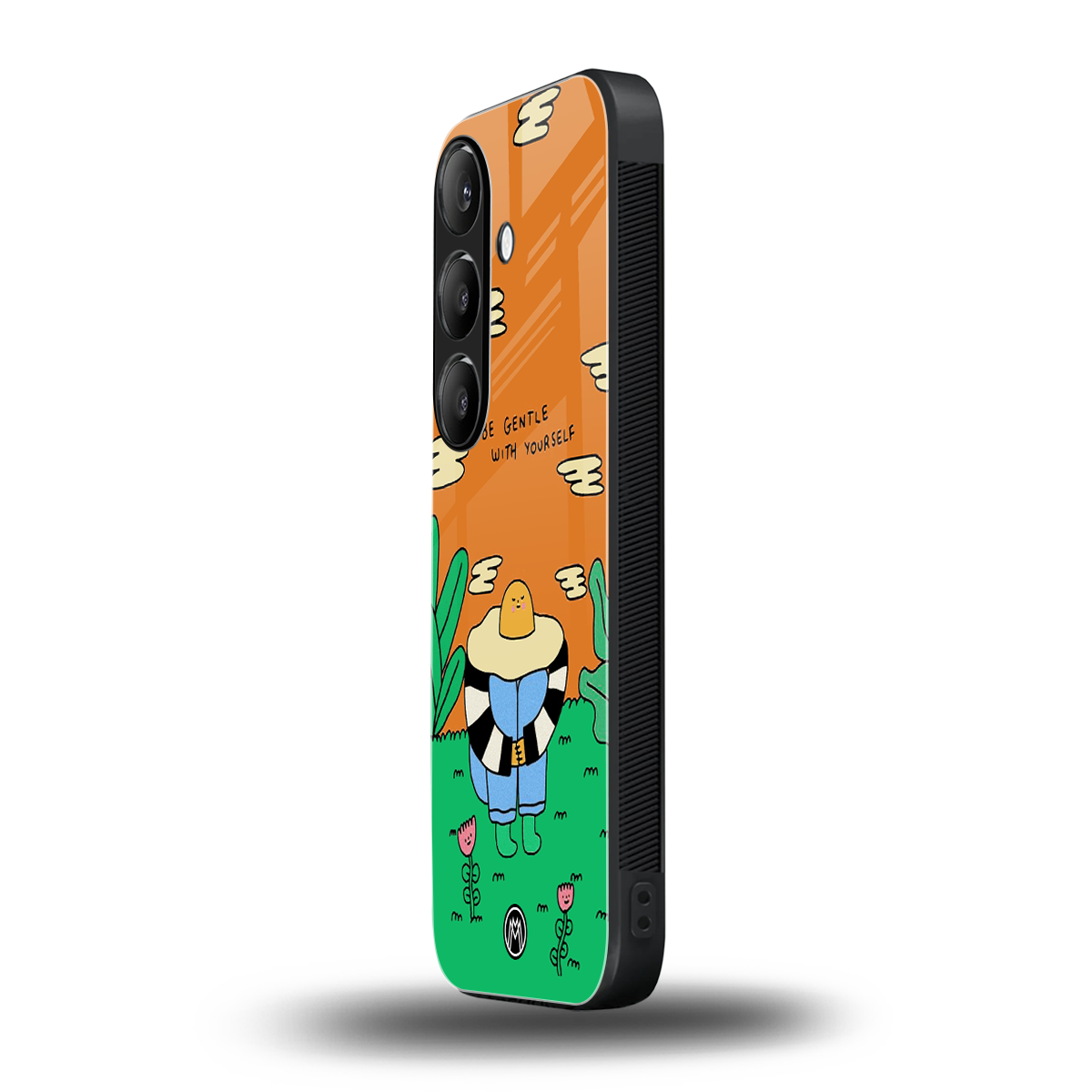 be gentle with yourself back phone cover | glass case for samsung galaxy s24 fe
