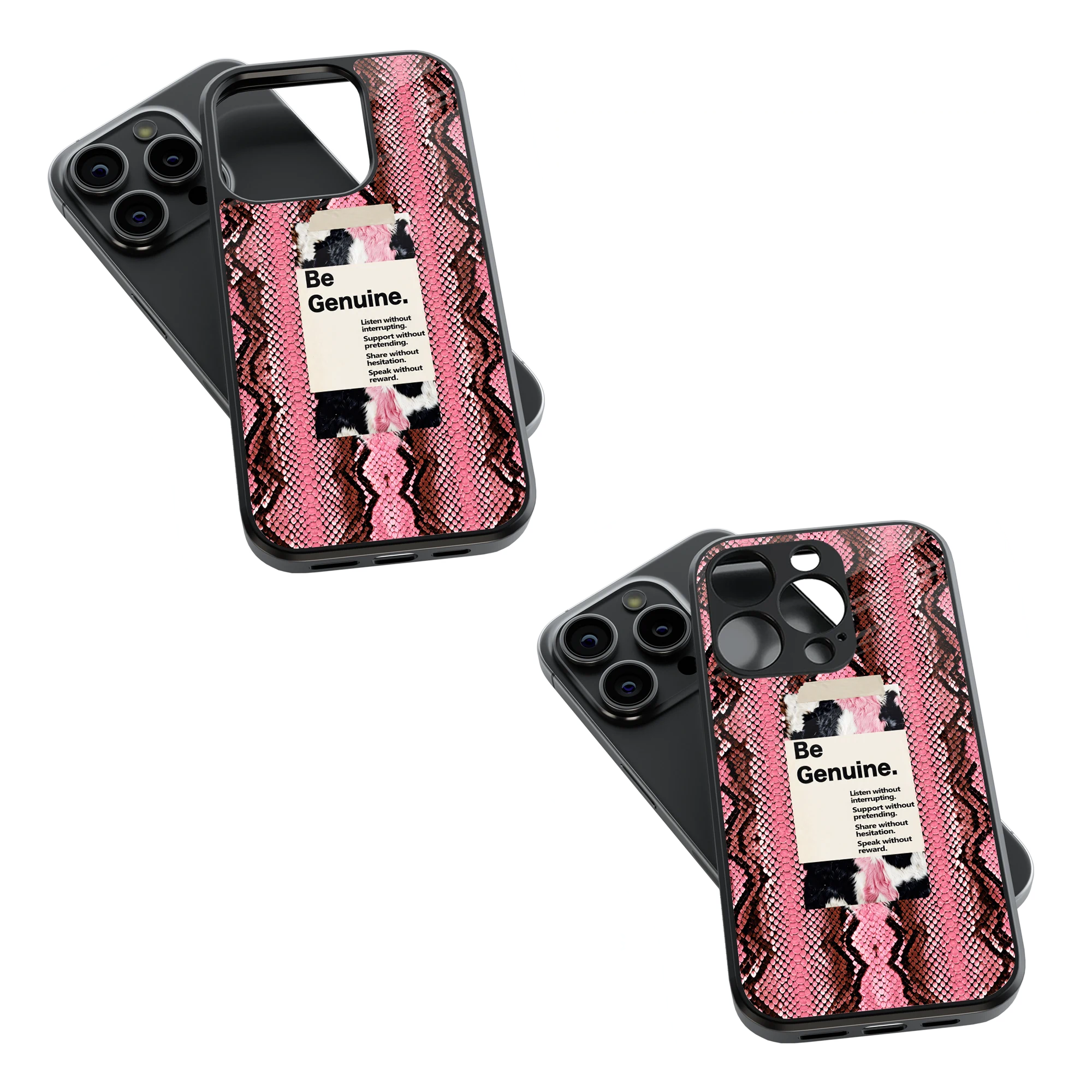 Trendy Glass Back Mobile Case for iPhone, Samsung, Redmi, OnePlus, Google Pixel, Motorola