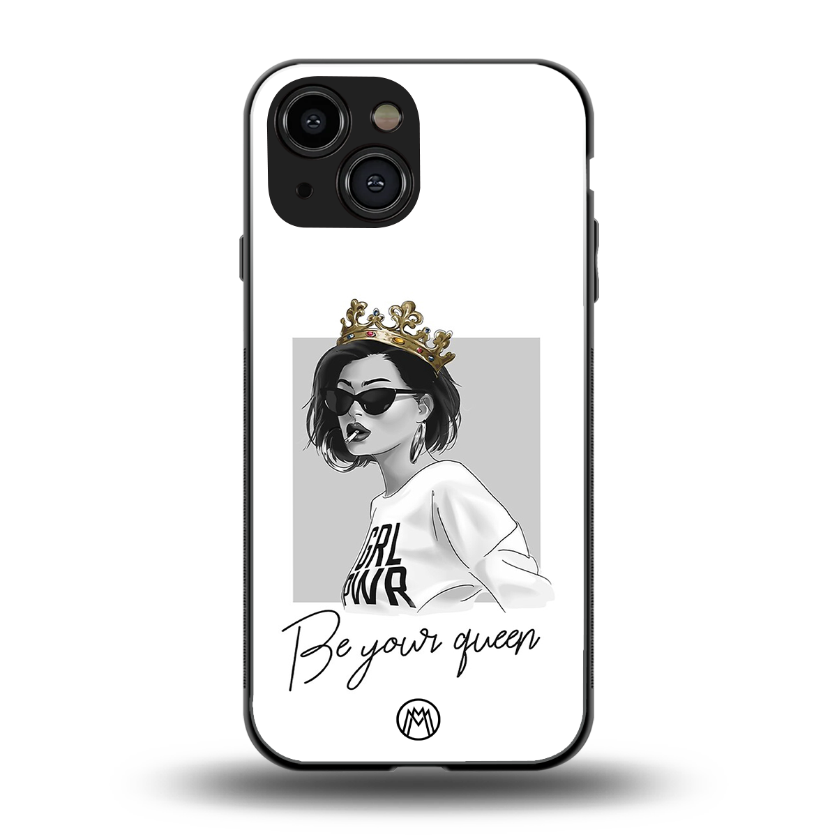 be your queen back phone cover | glass case for iphone 13 mini